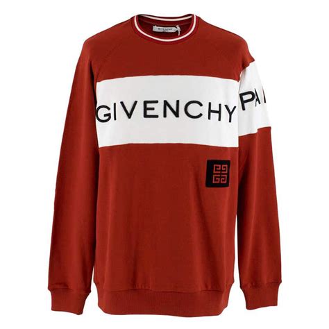 givenchy paris red jumper